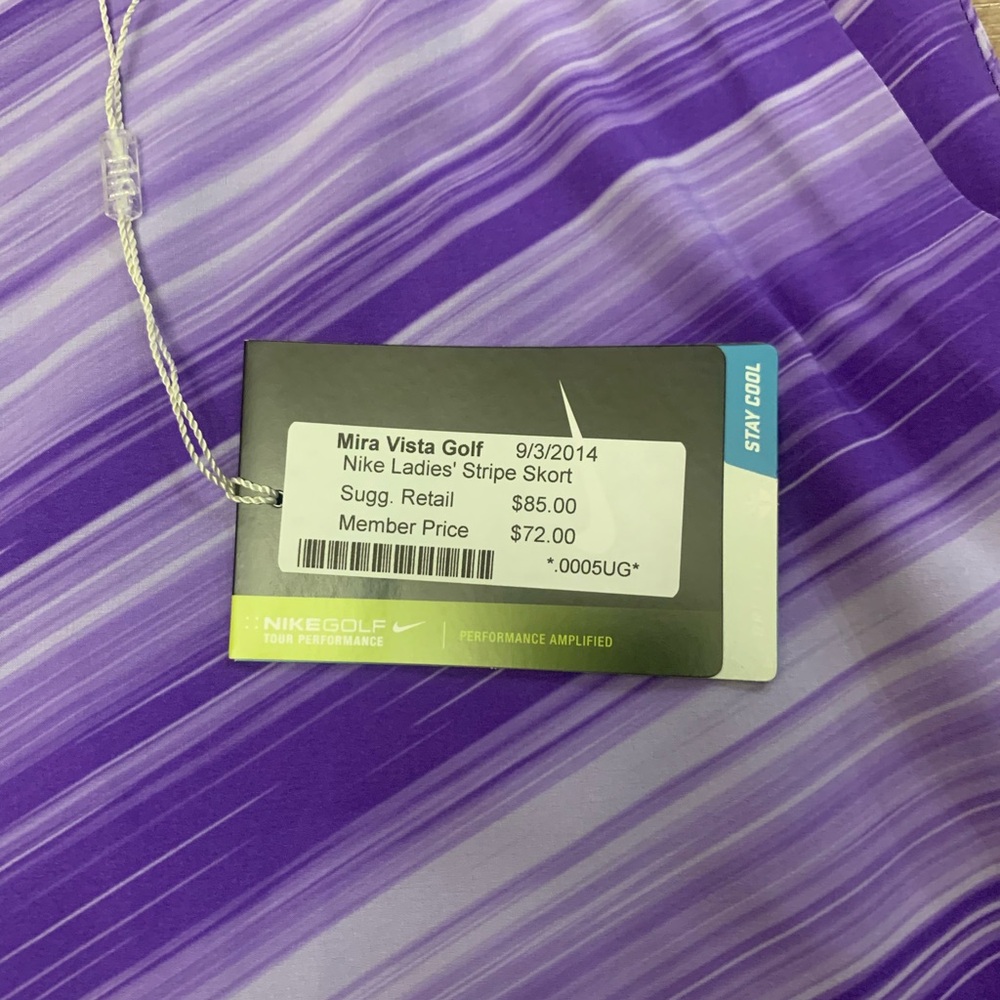 Nike Women's Purple Golf Skort - Picture 2 of 12